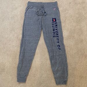 League University of Illinois Sweatpants Gray